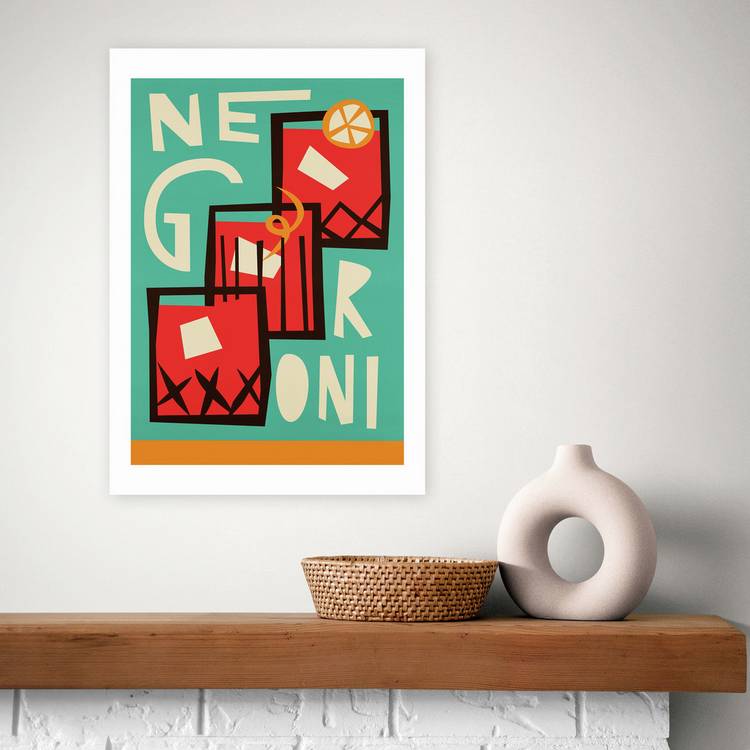 East End Prints Negroni Art Print - A2 0