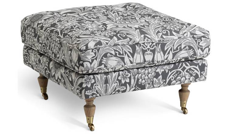 Habitat x Morris & Co. Merton Sunflower Fabric Footstool