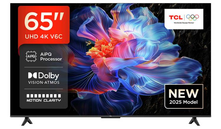 TCL 65 Inch 65V6C-UK Smart 4K UHD HDR LED TV