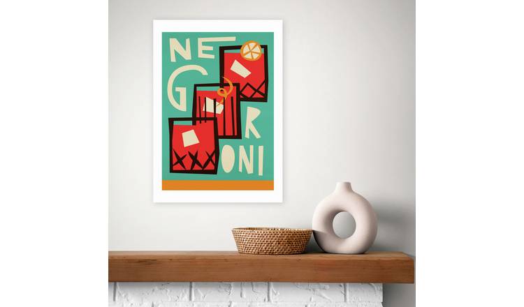 East End Prints Negroni Art Print - A3