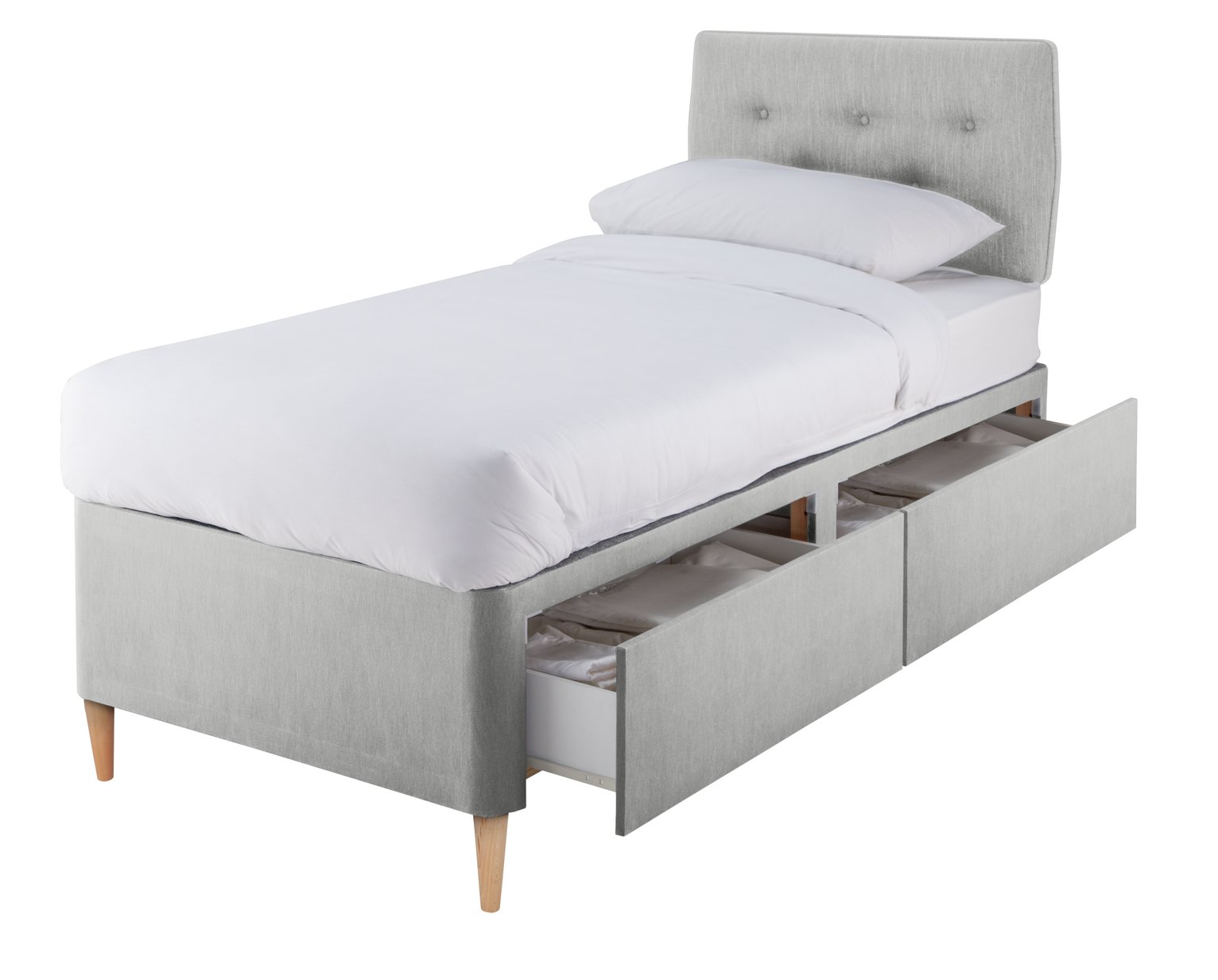 Argos Home Skandi 800 Pocket 2 Drawer Single Divan