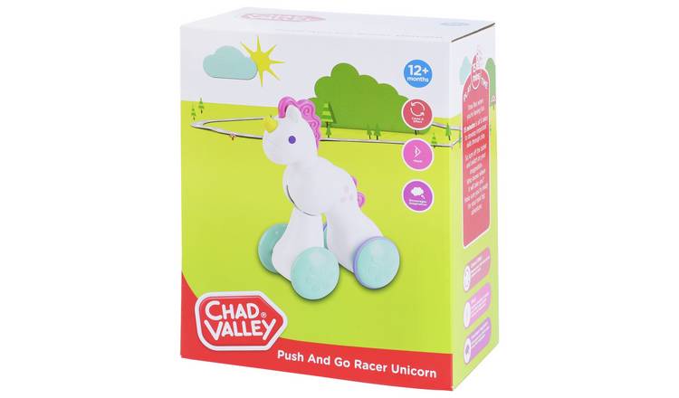 Chad Valley Push And Go Racer Unicorn