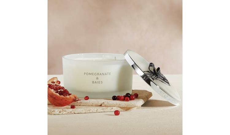 Habitat XL Candle with Lid - Pomegranate & Baies