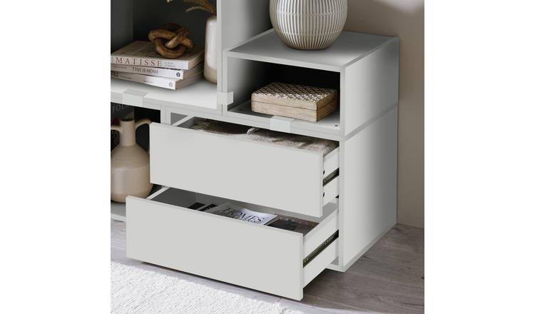 Habitat Rubrics Modular Single Drawers Unit - White