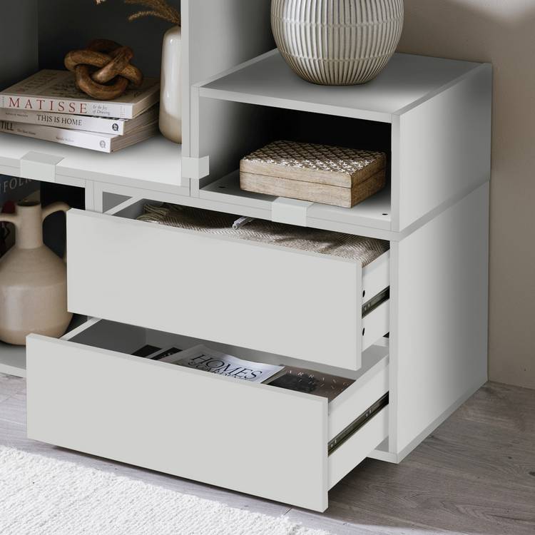 Habitat Rubrics Modular Single Drawers Unit - White 0