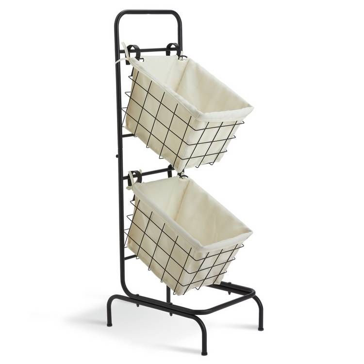 Habitat Industrial 2 Tier Storage Basket Holder 0