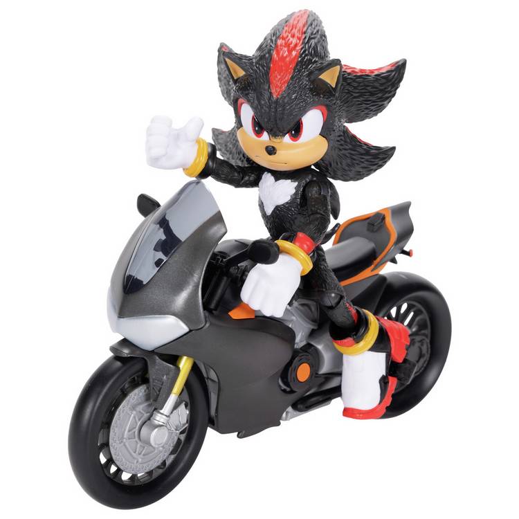 Sonic The Hedgehog 3 Movie 5" Shadow & Motorcycle Figure 0