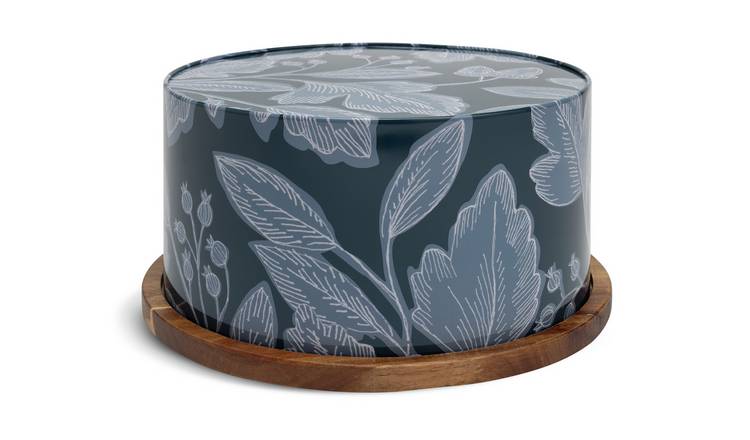 Habitat Floral Cake Tin With Board