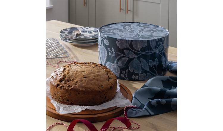 Buy Habitat Floral Cake Tin With Board Christmas tableware Argos