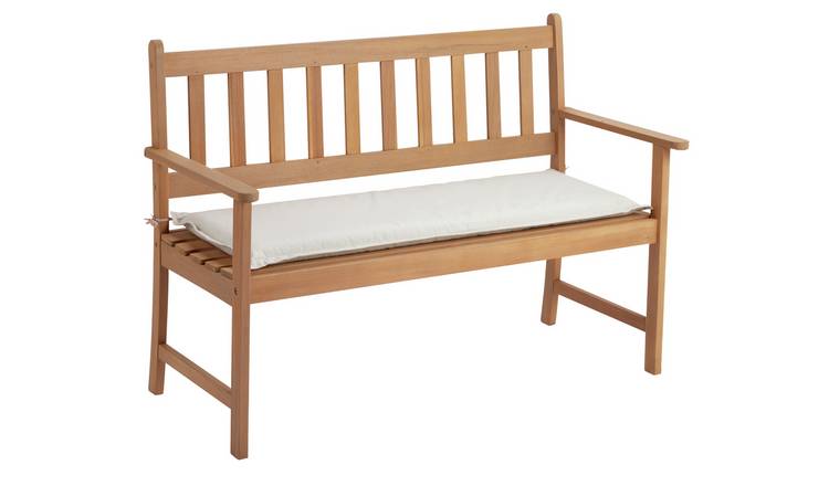 Buy Argos Home Garden Bench Cushion Cream Outdoor cushions Argos