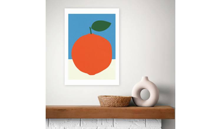 East End Prints Orange Art Print - A3