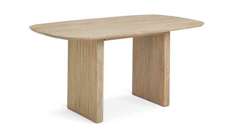 Habitat Samara Solid Wood 6 Seater Dining Table - Natural