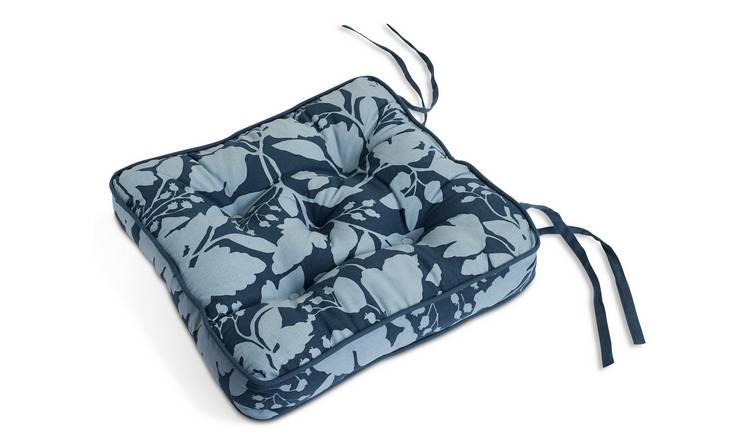 Habitat Floral Cotton Pack of 2 Seat Cushions