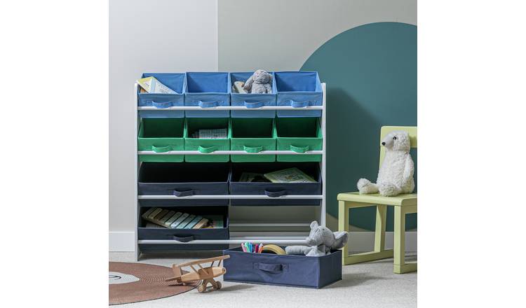 Argos Home Kids 4 Tier Basket Storage Unit - Blue