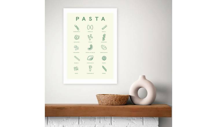 East End Prints Pasta Guide Art Print - A2