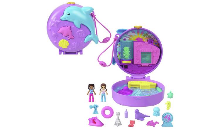 Polly Pocket Dolphin Rescue & Play Compact Doll Playsets