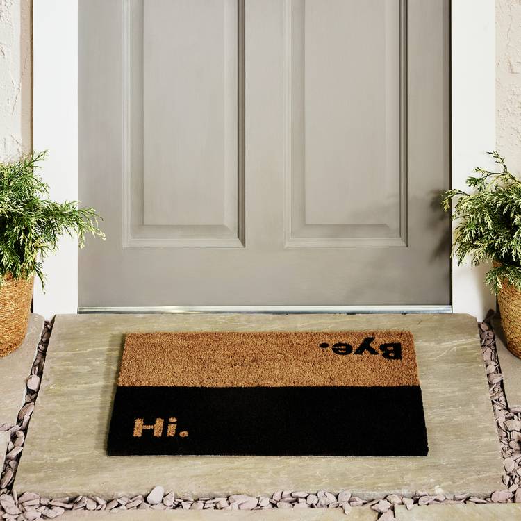 Argos Home Hi Bye Coir Mat - 40x60cm 0