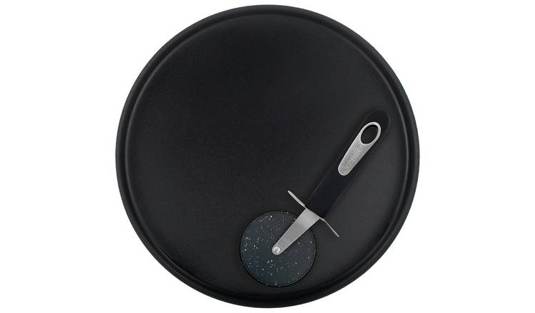 Scoville 2 Piece Aluminium Pizza Tray and Cutter Set 