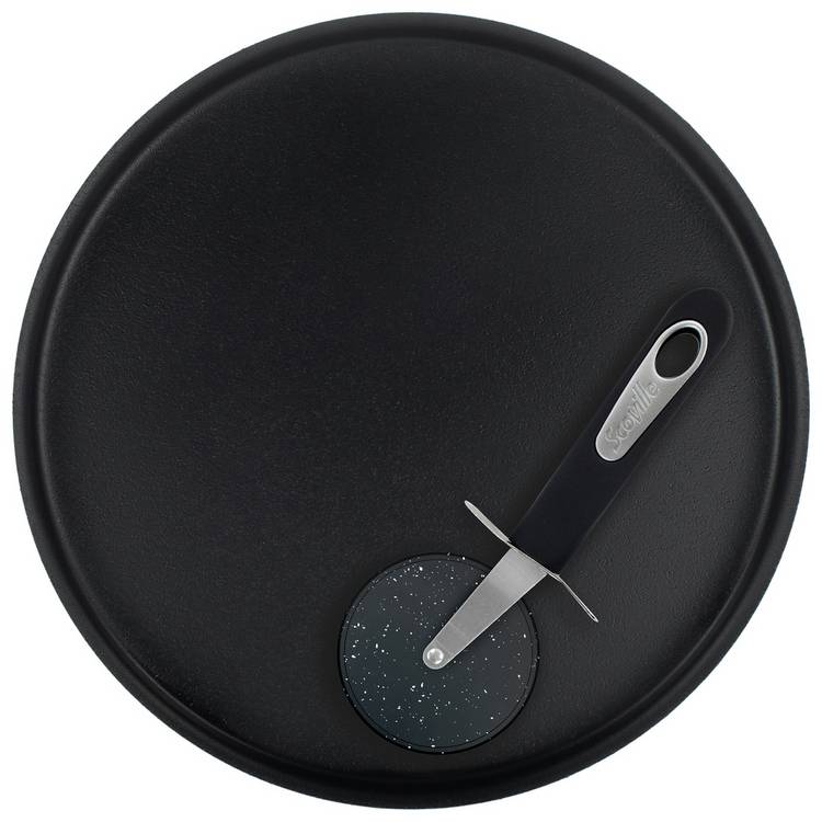 Scoville 2 Piece Aluminium Pizza Tray and Cutter Set  0