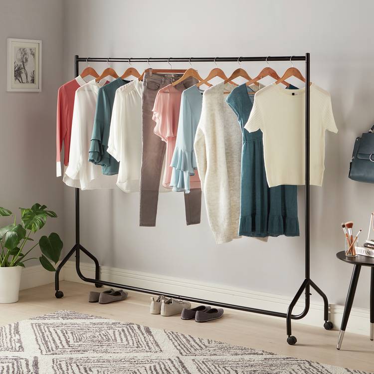Argos Home Heavy Duty 6 feet Wide Clothes Rail - Black 0
