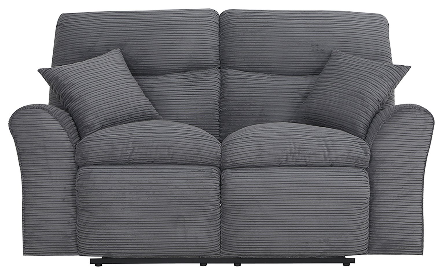 Argos Home Harry Fabric 2 Seater Recliner Sofa - Light Grey