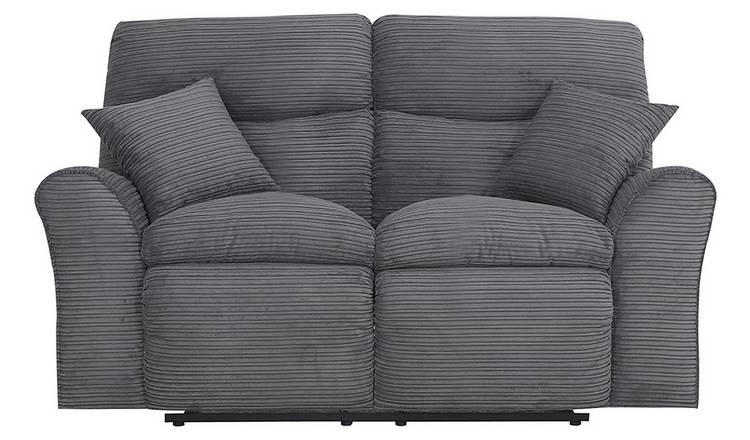 Argos Home Harry Fabric 2 Seater Recliner Sofa - Charcoal