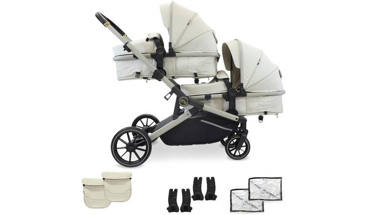 My Babiie MB33 Tandem Pushchair - Ivory