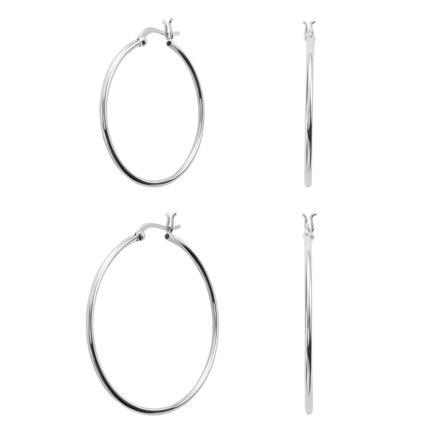 Revere Sterling Silver Hoop Earrings Set of 2 Review