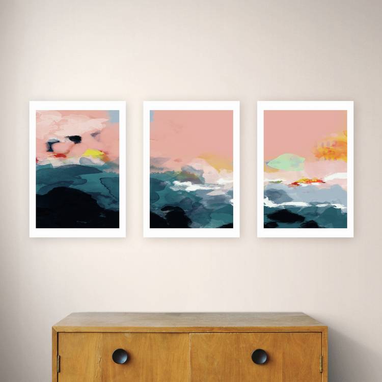 East End Prints Landscape Art Print Set - A3 0