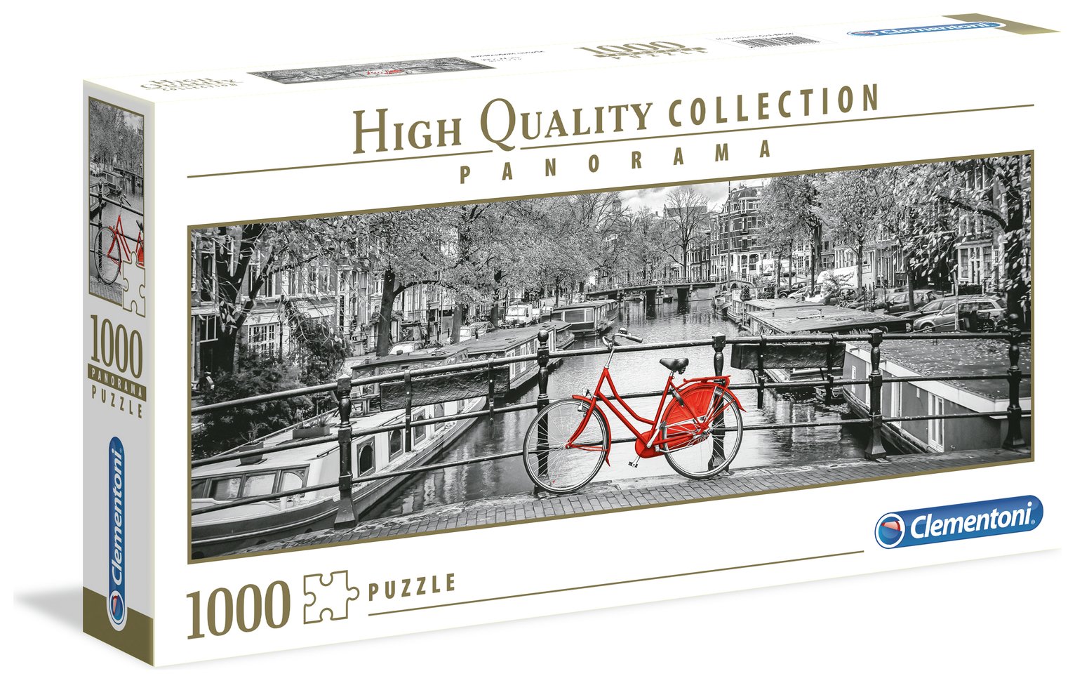 The Canal, Amsterdam 1000 Piece Puzzle - 27x20 Inch Jigsaw With Extra Thick Recycled Pieces & Bonus Poster