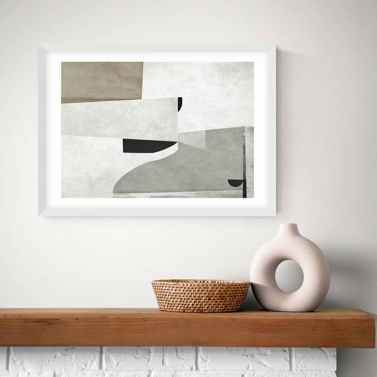 East End Prints Priory White Frame Art Print - A2 0