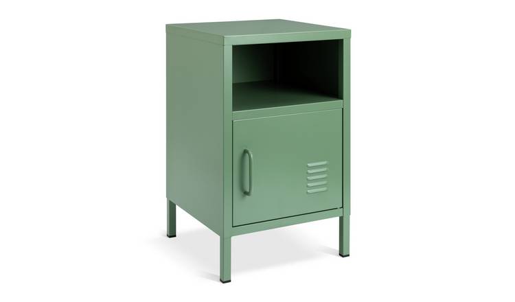 Habitat Stevie 1 Door Bedside Table - Green