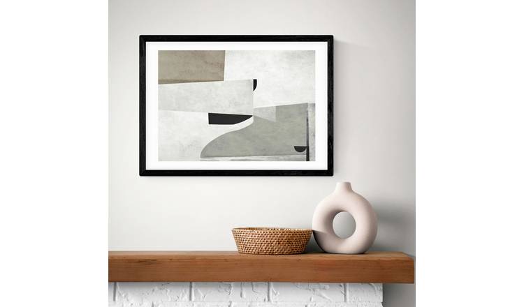 East End Prints Priory Black Frame Art Print - A3