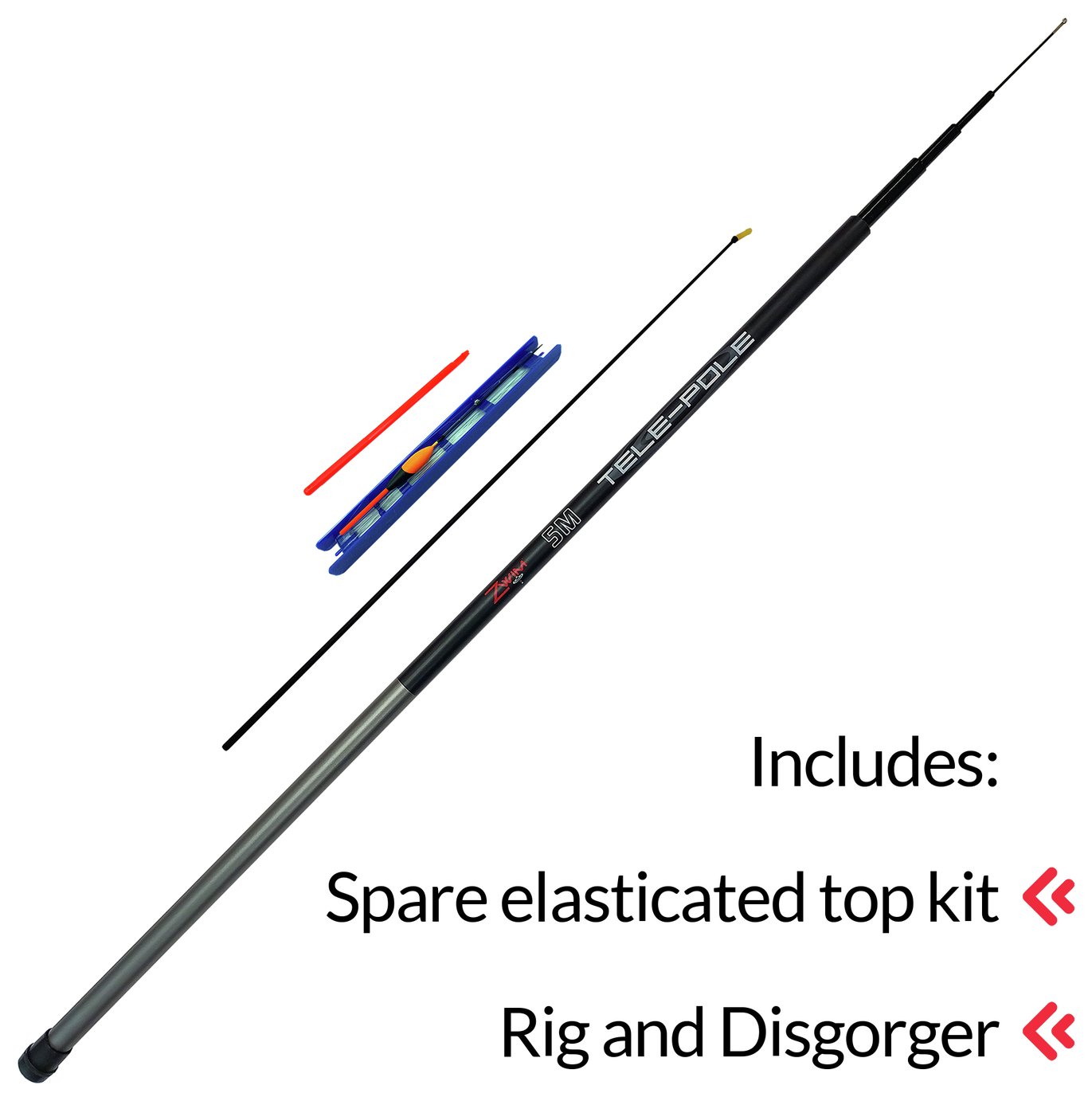 Buy Zwim 5m Elasticated Tele Fishing Whip | Fishing accessories | Argos