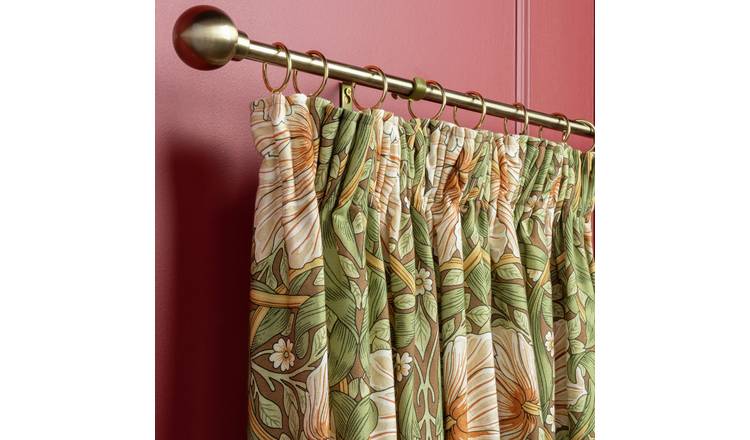 Habitat x Morris & Co. Pimpernel Curtains 66x90 - Green