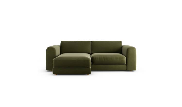 Habitat Ayr Reversible Corner Sofa - Moss Green