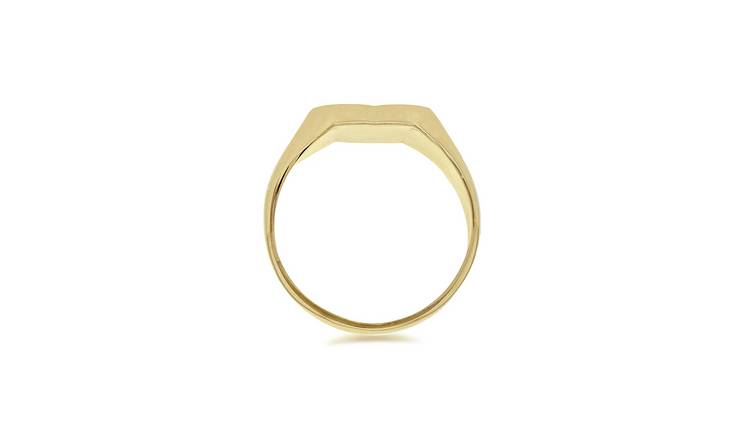 Argos gold signet on sale ring