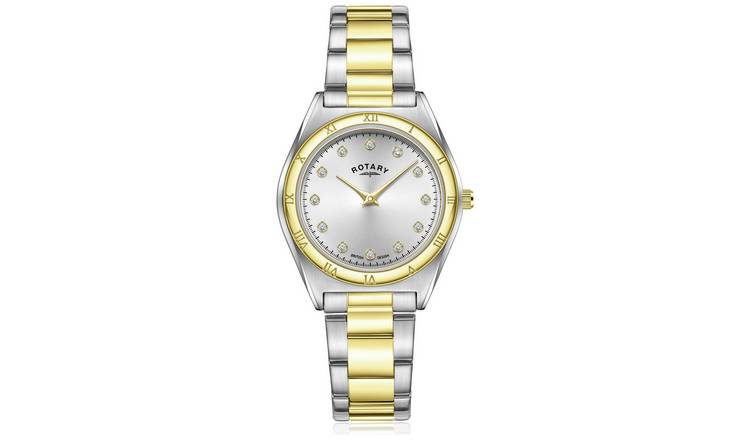 Buy Rotary Ladies Two Tone Stainless Steel Silver Bracelet Watch