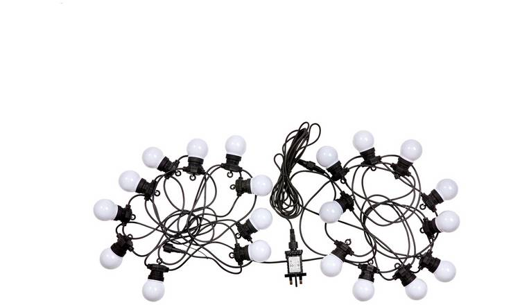 Smart Garden 20 Low-Voltage Festoon String Lights - White