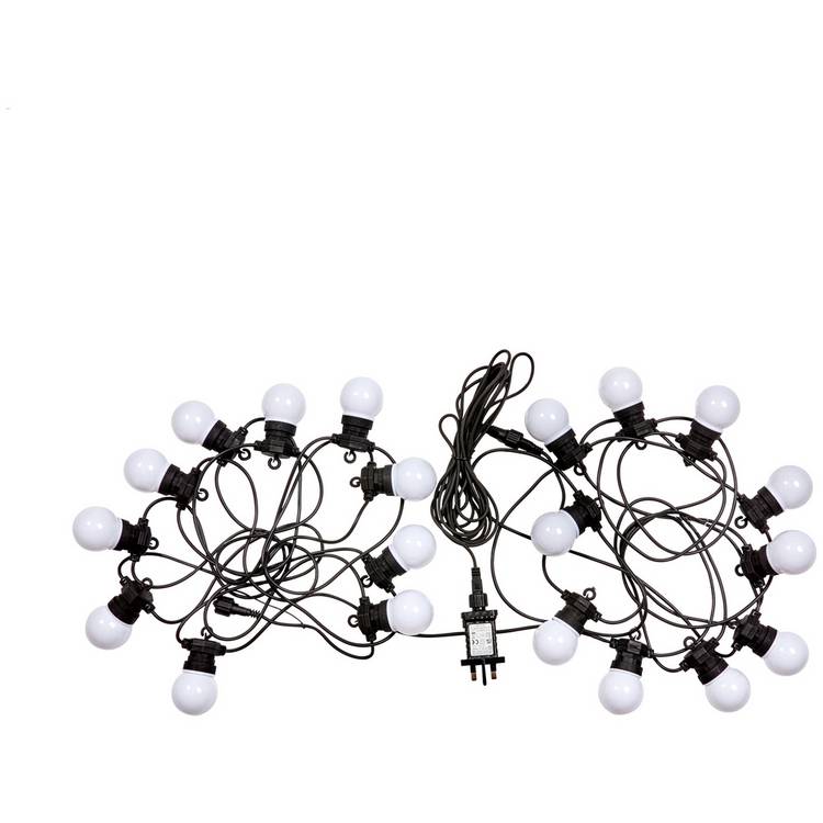 Smart Garden 20 Low-Voltage Festoon String Lights - White 0