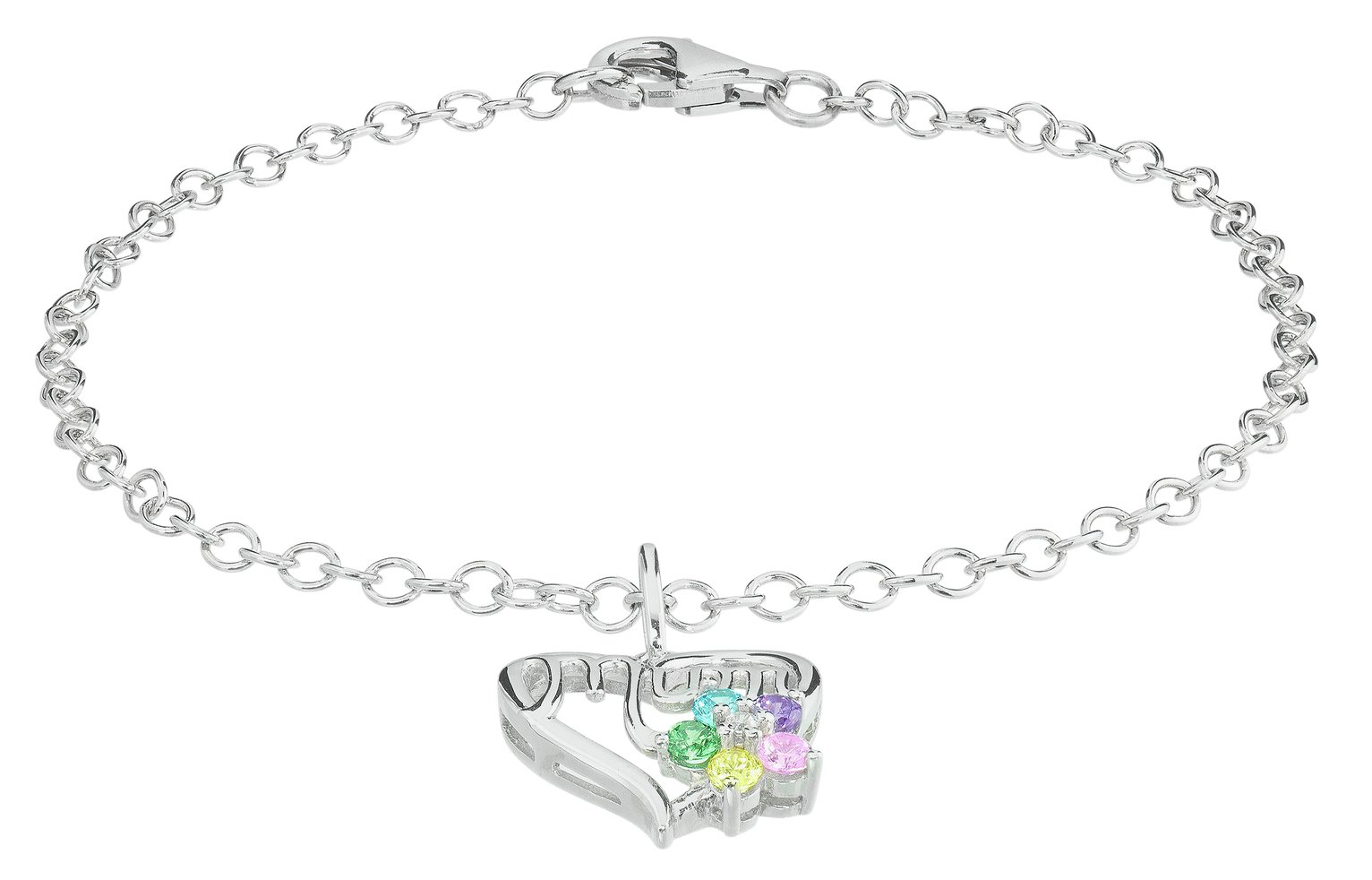 Moon & Back Silver Heart Mum Cubic Zirconia Bracelet Review