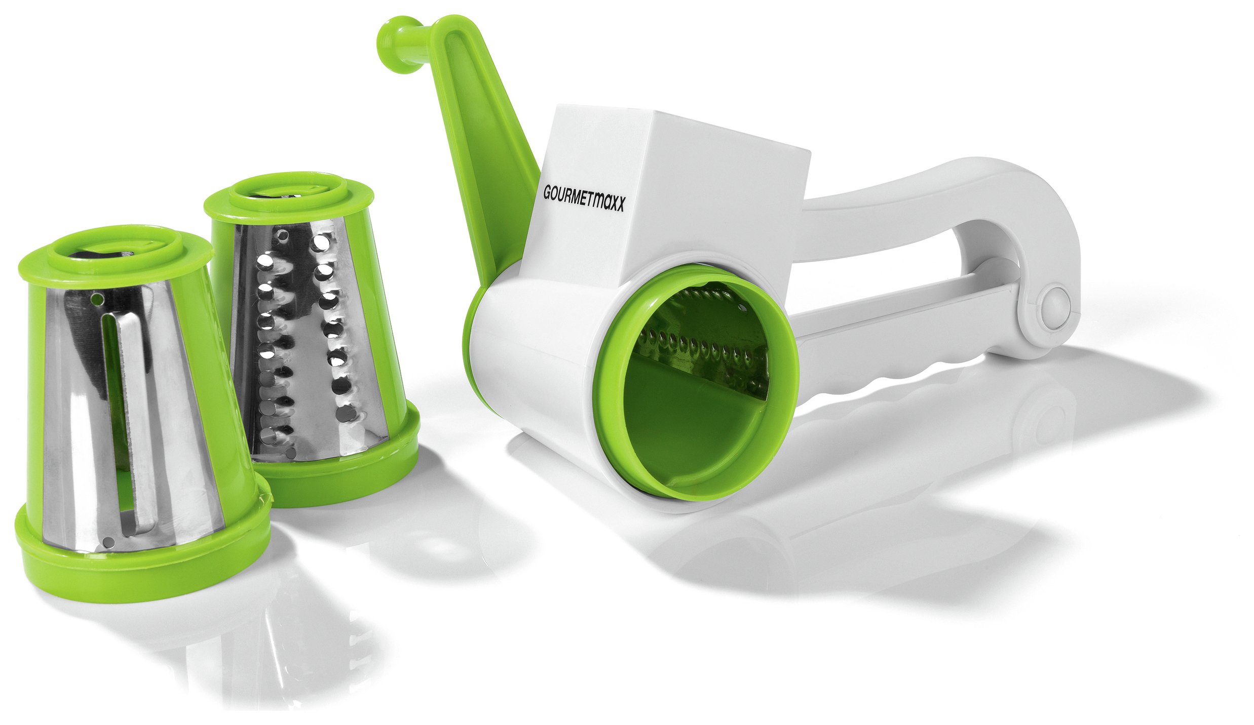 GOURMETmaxx 3 in 1 Rotary Hand Held Grater