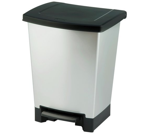 Curver 25L Duo Recycle Bin - Silver