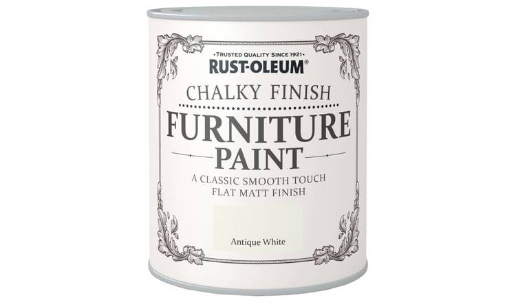 Rust-Oleum Chalky Matt Furniture Paint 750ml - Antique White