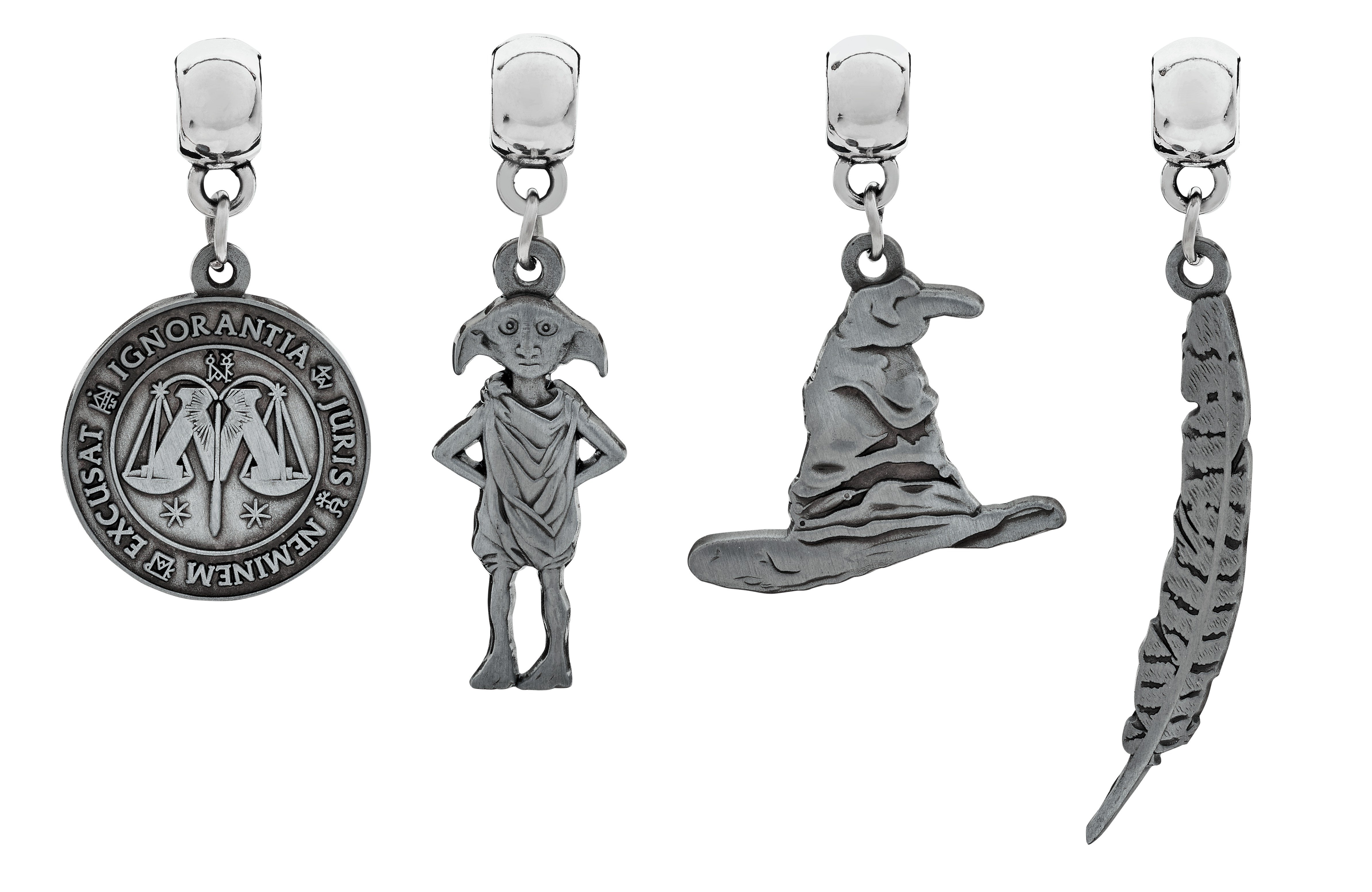 Charms Set : Dobby - Feather - Ministry of Magic - Sorting Hat