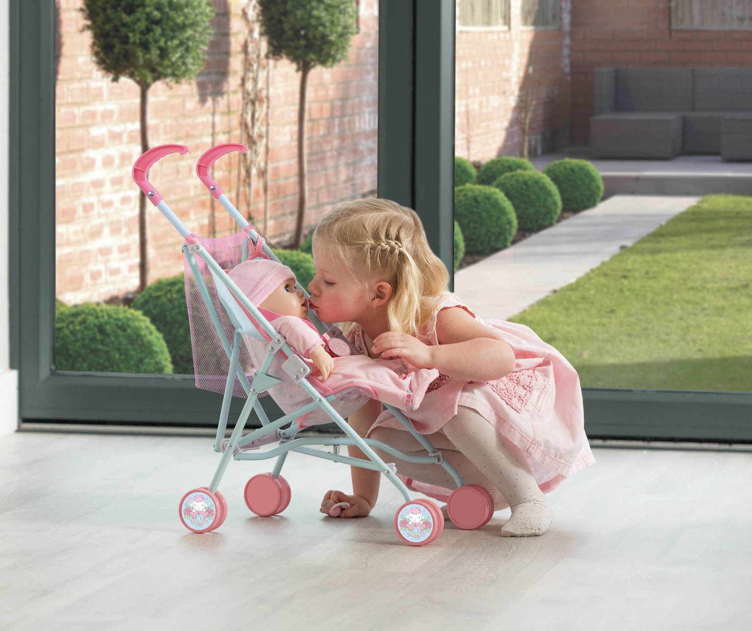 baby annabell pushchair and playset