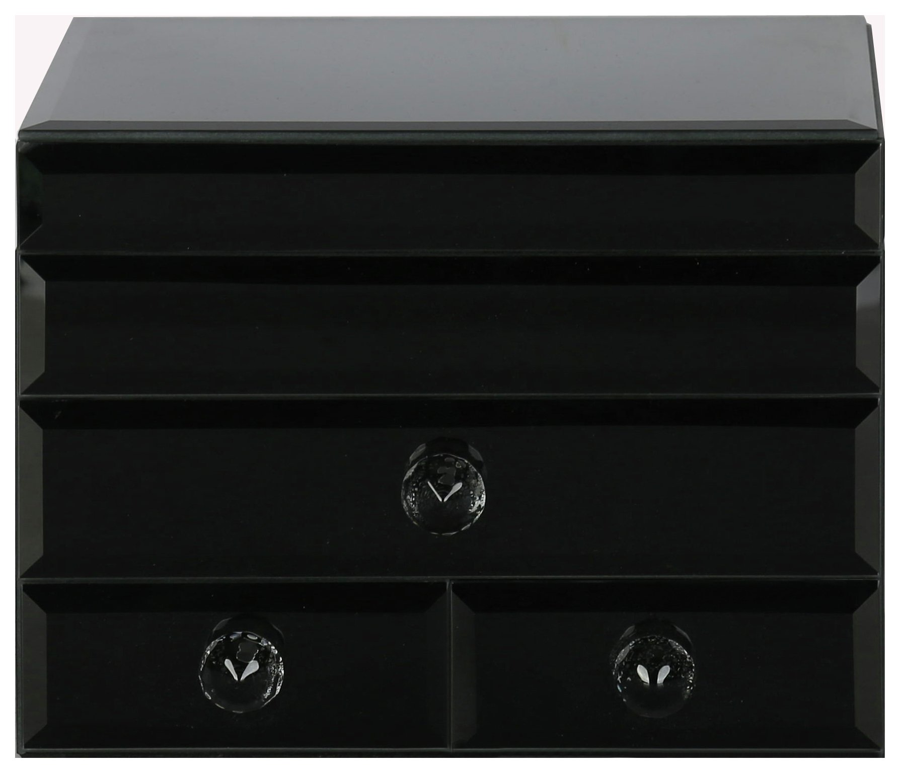 Black Glass Jewellery Box