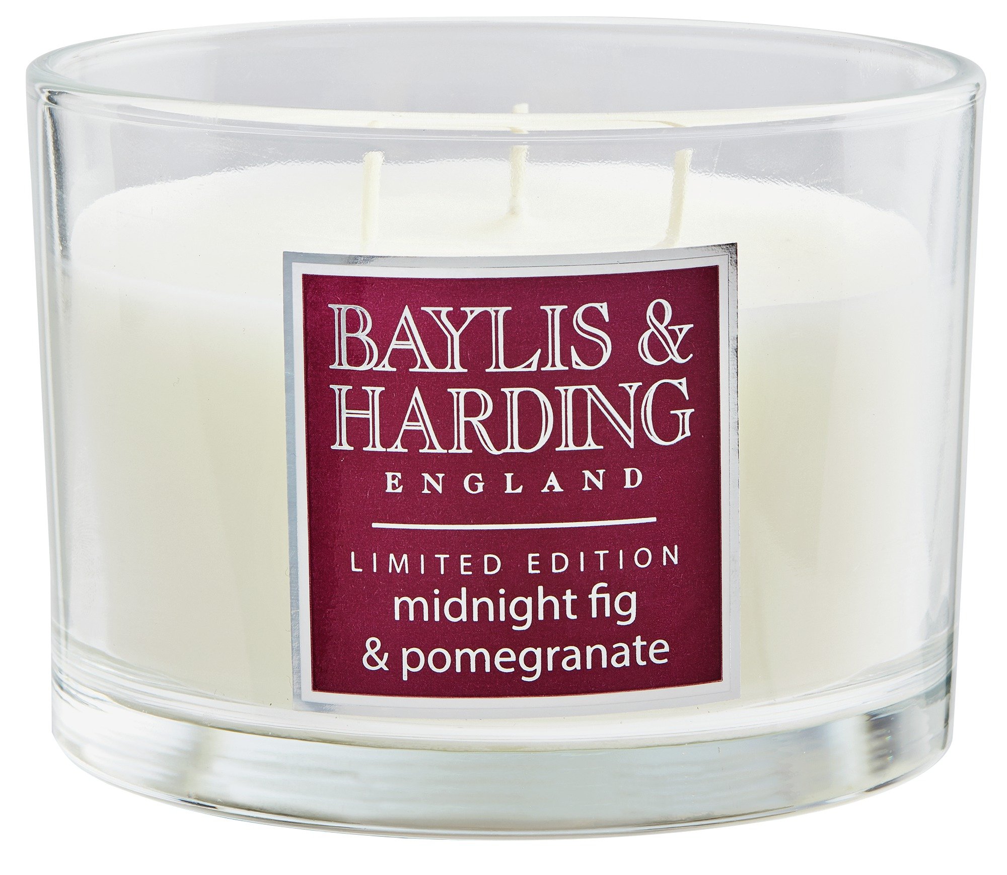 Baylis & Harding Midnight Fig & Pomegranate 3 Wick Candle.