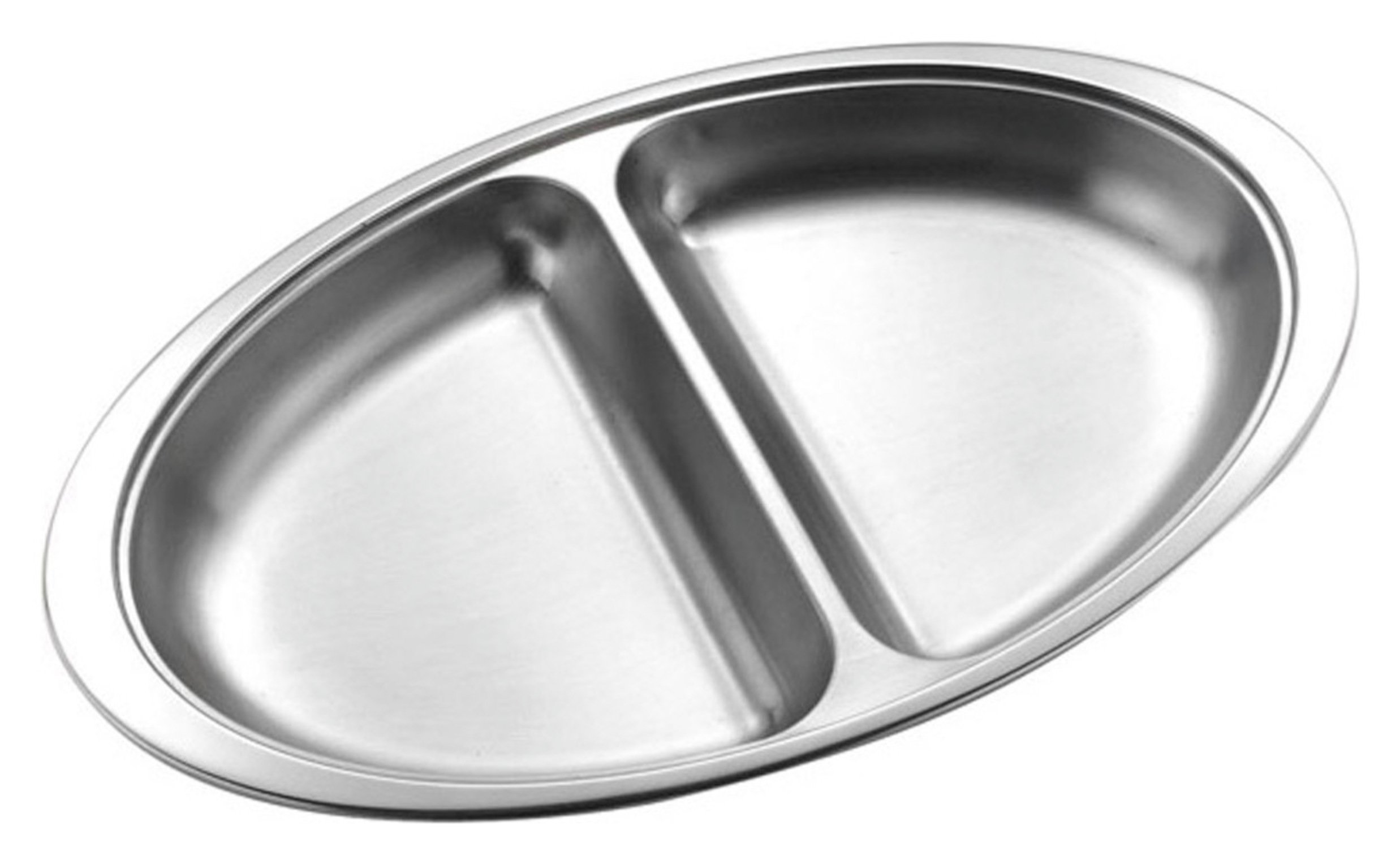 Zodiac Stainless Steel 2 Section Vegetable Dish