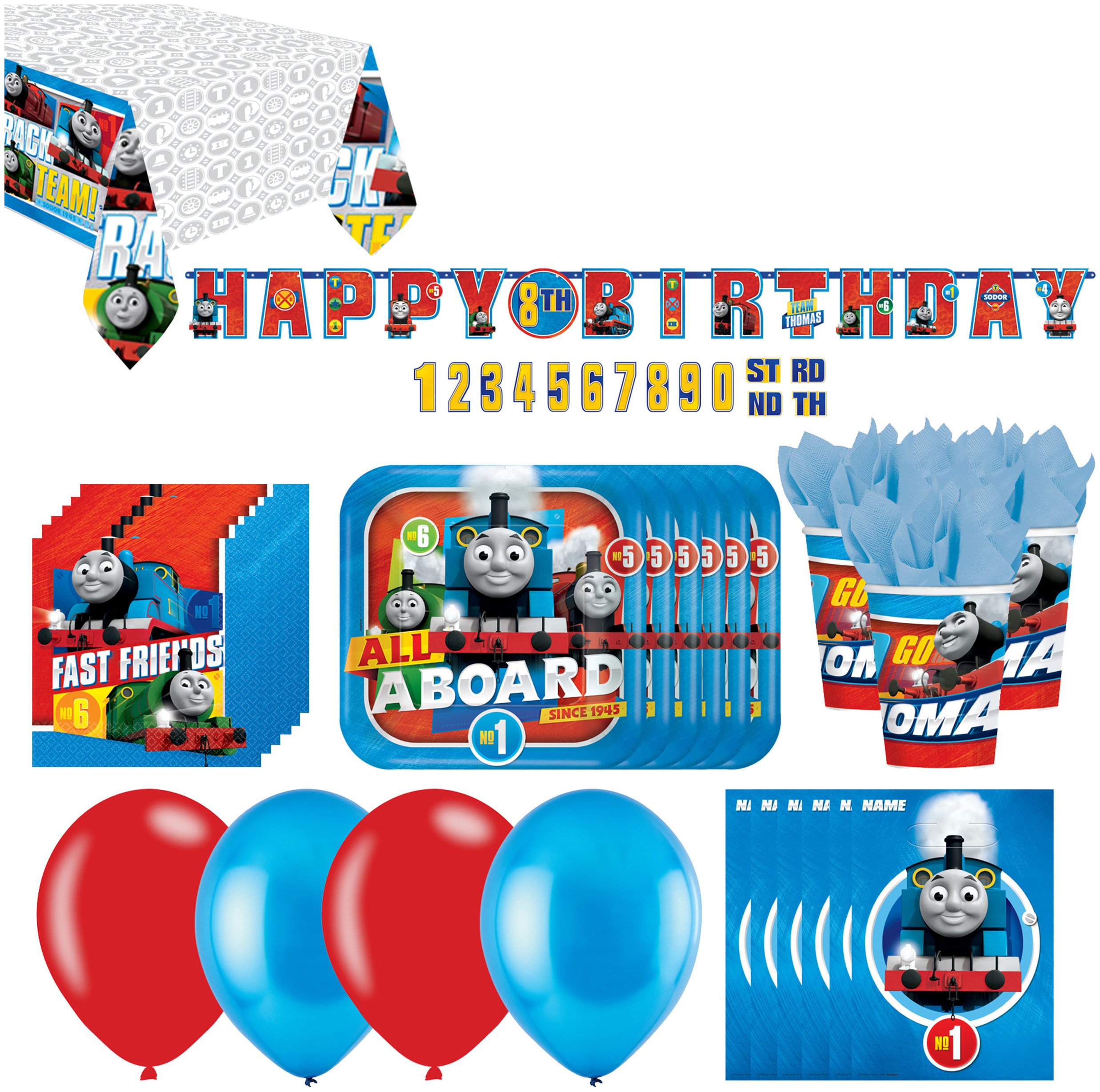 Thomas & Friends Party Pack for 16 Guests